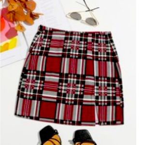 ❤️🤍🖤Tartan MINI Bodycon Skirt ❤️🖤🤍